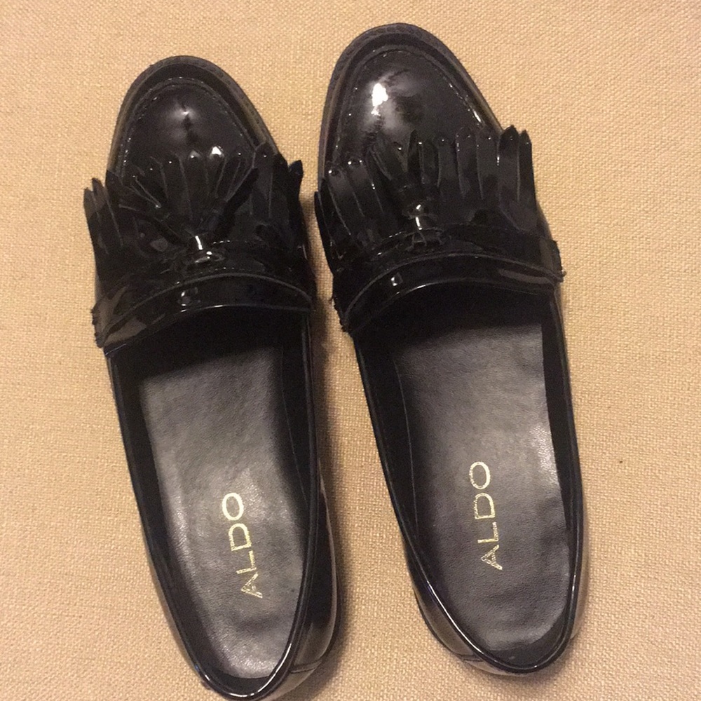 Aldo patent leather loafers
